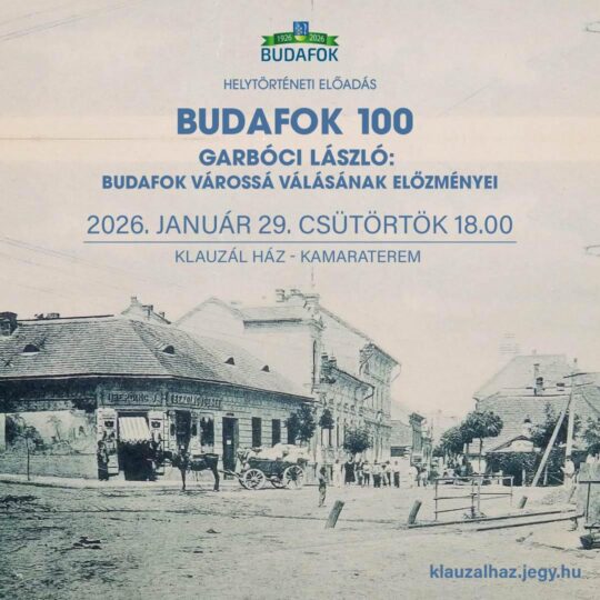 Budafok 100 – Helytörténeti előadás